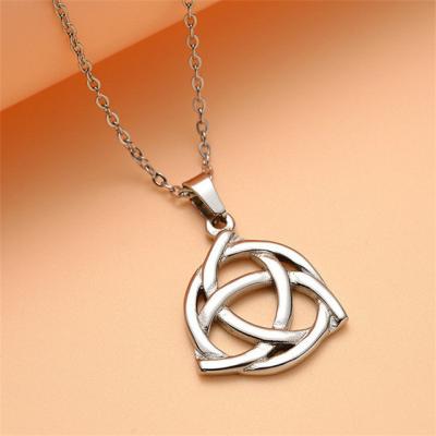 China Other 2021 Personalized Simple Retro Stainless Steel Popular Hollow Chain Necklace for sale