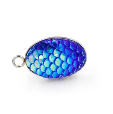 China 2021 New Fashion Stainless Steel Bar Neckalce Jewelry Fish Scale Accessories Simple Penant Pendant for sale