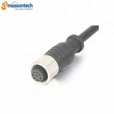 China Circular Connector 4pin 5pin 8pin 12pin 17pin M12 Industrial And Automation Connector for sale