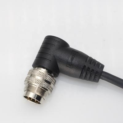 China Automation & Industrial M16 4pin 6pin angled pre-molded connector and bushing for sale