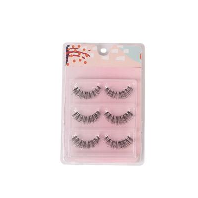 China Wholesale Natural Long Natural Synthetic False Eyelashes Custom False Eyelashes for sale