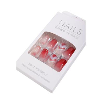 China OEM French Beauty Portable Fake Nails Wholesale Artificial Fake Nails Pink Fake Nails for sale