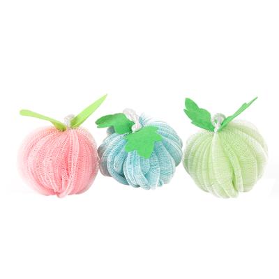 China Wholesale Vivid Shape Custom Color Shape Bath Ball PE Bath Sponge for sale