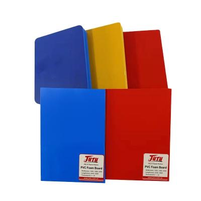 China Assets; Easily Painted And Engraving JUTU Direct Selling Factory Price Colored PVC Foam Board Customized Color PVC Board for sale