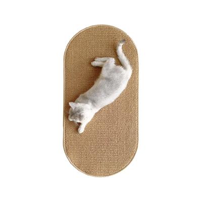 China Best Price Wholesale Stocked Mat Cat Toy Cat Scratching Blanket Shaped Bread for sale