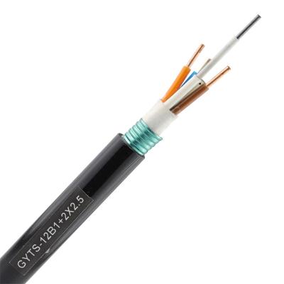 China Anti Crush Fiber Optic Cable 12 Cores FTTH GYTS Cable Fiber Optic Cable Outdoor GYTS YUANYI for sale