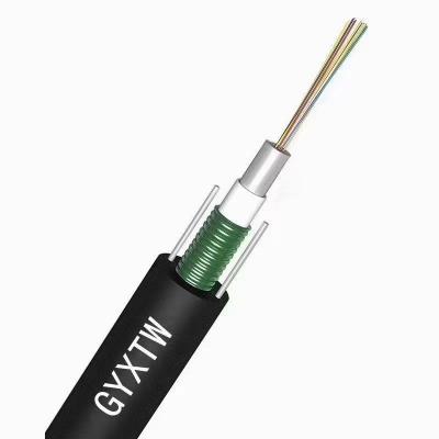 China Overhead Fiber Optic Cable GYXTW Core Fiber Optic Cable 2 4 6 8 10 12 24 1km Fiber Optic Cable GYXTW Core Armor Steel Armor Steel Outdoor Packing Rohs ISO for sale