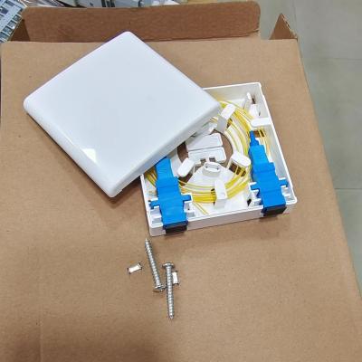 China FTTH FTTB FTTX Network Gpon Distribution Cable Joint Closure Box Fiber Terminal Ftth Box 86 Indoor Faceplate For Splitter for sale