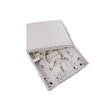 China Dustproof In Running FTTH Fiber Optic Faceplate 2 Ports Fiber Optic Box Body Fiber Faceplate for sale