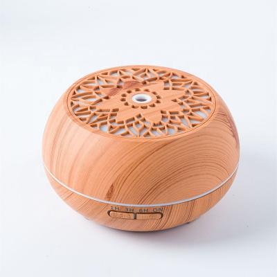 China Household 550ml LED Color Changing Essential Oil Humidifier Wooden Aroma Diffuser for sale