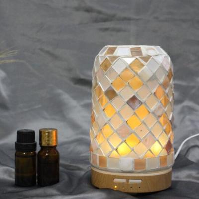 China Hotel 120ml Natural Material Handmade Acrylic Glass Ultrasonic Aroma Diffuser Wholesale for sale