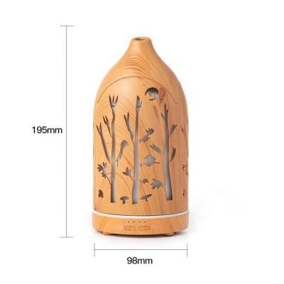 China 2021 New Household Wood Grain Essential Oil Ultrasonic Aroma Diffuser for Home, Office for sale