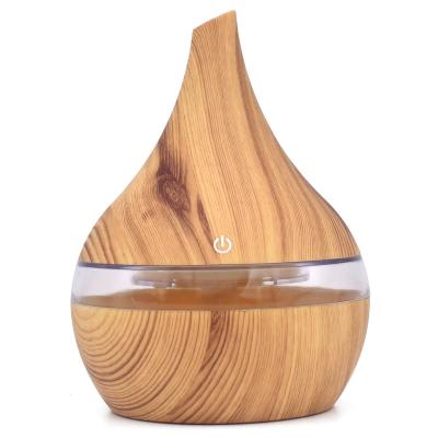 China Car Wooden Design Home Appliance USB Portable Humidifier 300ML LED Romantic for sale