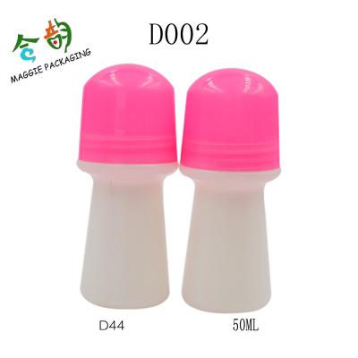 China Empty Roll On Bottle 50ml PP Plastic Screw Cap Empty Air Freshener Perfume Roll On Bottle for sale