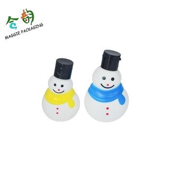 China 2017 New Product Cosmetic Christmas Product Snowman Shaped Bottle For Cosmetics Packaging for sale