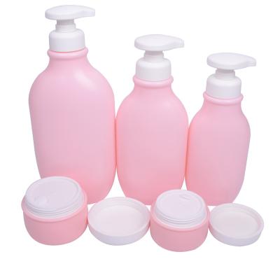 China Personal Care The Set Empty Round Shampoo Bottles Jar Cream Packaging Wash Container for sale