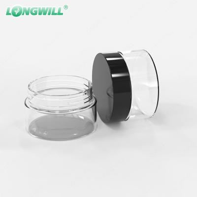 China Plastic Screw Lid 1oz 2oz 3oz Food Grade Cosmetic Customization 4oz 8oz Transparent Empty PET Cosmetic Plastic Jar for sale