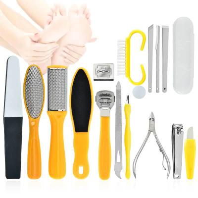 China Modern Pedicure Tools Kit Stainless Steel Foot Rasp and Callus Clean Feet Peel Dead Skin Tool Kit Nail Care Tools and Equipment for sale