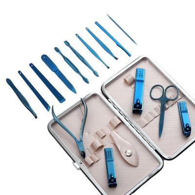 China 2020 New15-Piece Stainless Steel+PU Nail Clipper Tools Manicure Pedicure Set Nail Scissors Grooming Kit for sale