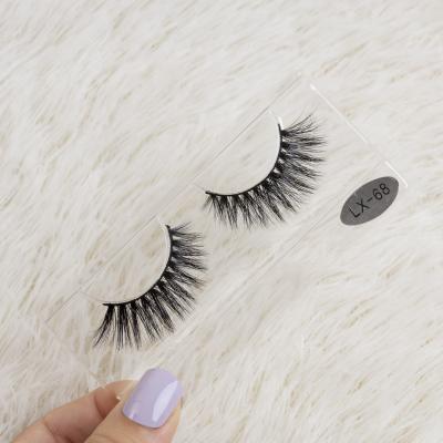 China Long Natural 3d Faux Mink Lashes And Craft Silk lashes synthetic 5d eyelashes free eyelash samples for sale