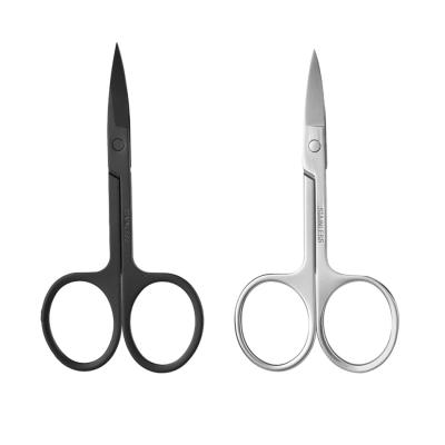 China Left Handed Scissors Small Pointed Beauty Professional Black Hair Cutting Scissors Straight Stainless Steel Manicure Men's Hair Care Products for sale