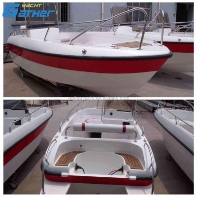 China Hot Sale 4.82m Cheap Fiberglass Gathering Sport Fiberglass Fishing Boat For Sale for sale