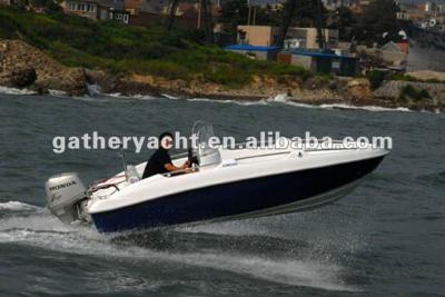 China Fiberglass boat 15ft lake speed boat, fiberglass boat, small sport boat for sale