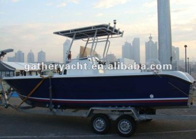 China fiberGlass 23ft lake sports boat. 7.2m sport fishing boat, fishing boat, sport boat for sale