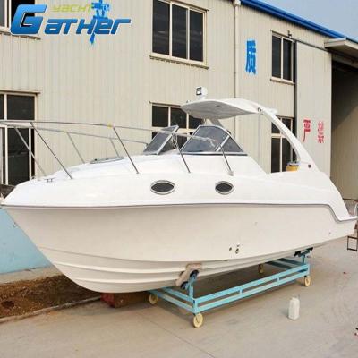 China Fiberglass Gather Sport 27ft Speed ​​Cabin Yacht For Sale for sale