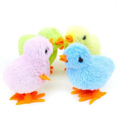 China Children Play Plastic Simulated Electric Wind Toys Chicken On Chain Walking Chicken Plush Toy For Children Gift for sale