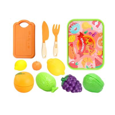 China Pretend Cook Kit Children Pretend Play Food Fruit Vegetables Cutting Play Food Toy for Kids Kitchen for sale