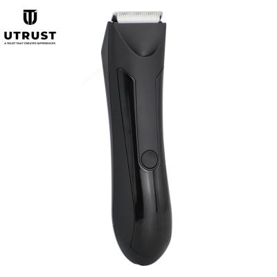 China Precision Cutting Blade LED Display Electric Groin Hair Trimmer Pubic Hair Trimmer For Men for sale