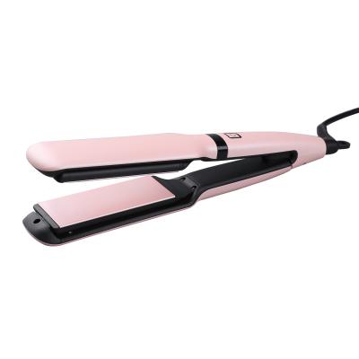 China Professional Hair Salon Wholesale Customized LCD Temperature Display Ionic Flat Iron Ceramic Hair Straightener for sale