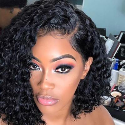 China Other Cheap 100% Hair Wig 4*4 Lace Up Bob Wig 8A Grade 180% Density For Black Woman for sale