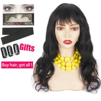 China Wholesale Double Grade Hair Double Supper Wigs Vrigin Remy Hair Hair Bang Pulled Top Wigs For Beauty Woman for sale