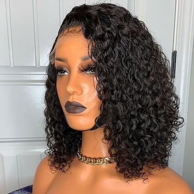 China Other Cheap 100% Human Hair 13*1 T Lace Wig Bob Wig 8A Grade 180% Density For Black Woman for sale