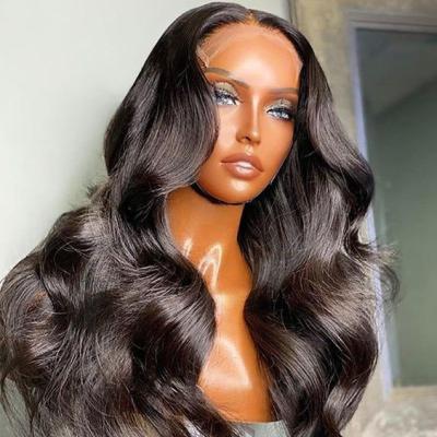 China Vrigin Remy Hair Extension 100% Human Hair 4*4 Lace Front Transparent Body Wave & Straight Wigs for sale