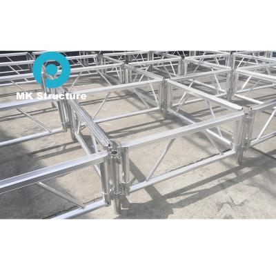 China Durable Non-Slip Surface 6.1x6.1SQM Aluminum Portable Movable Stage For Outdoor Events for sale