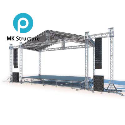 China Durable outdoor step and truss design/hot sale heavy duty tower lifting truss/aluminum spigot truss for sale