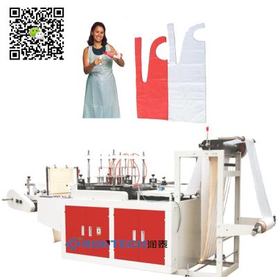 China Hotels Disposable Dental Apron Making Machine Shopping Bag, Pe Apron for sale