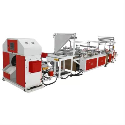 China Full Automatic Flexible Packaging Garbage Bag Making Machinery Draw String Plastic Continuous-Rolled Garbage Bag Making Machine for sale