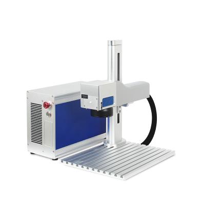 China Air Cooled MacLaser MZF-A Split Type Portable 20w 30w Fiber CO2 Laser Desktop Marking Machine for sale