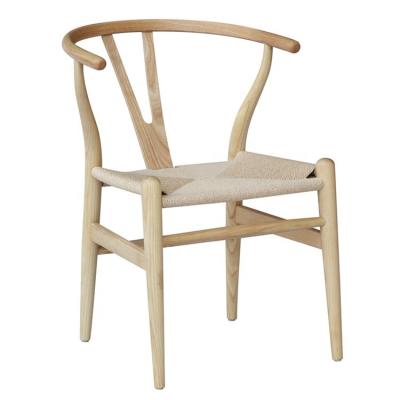 China (Other) Designer Nordic Style Adjustable Y Chair Ash Solid Wood Restaurant Dining Chair for sale