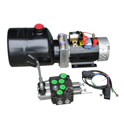 China Automobile lift machine small power unit 12v 24v hydraulic power unit system portable power unit for sale