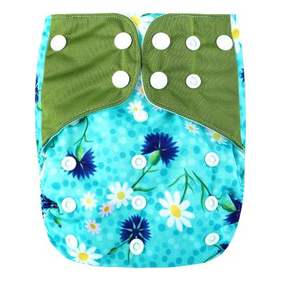 China Super Mom Washable Printed Factory Direct Sales One Size Fit All Suede Cloth Pocket Diaper Adjustable Baby Cloth Diapers for sale