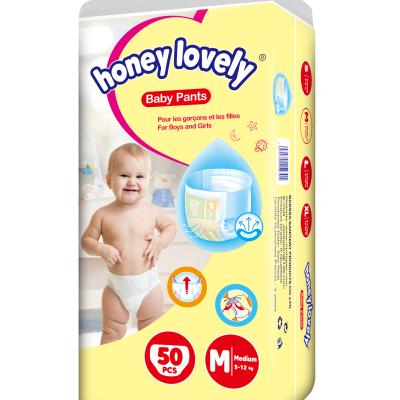 China Printed Disposable Baby Pants Good Quality Cheap Diaper Baby From China for sale