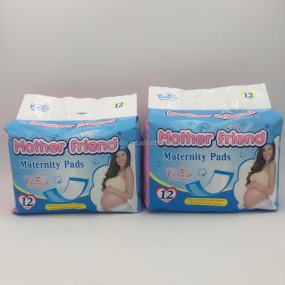 China Super Soft Absorbent Breathable Disposable Cotton Maternity Sanitary Pads After Delivery for sale