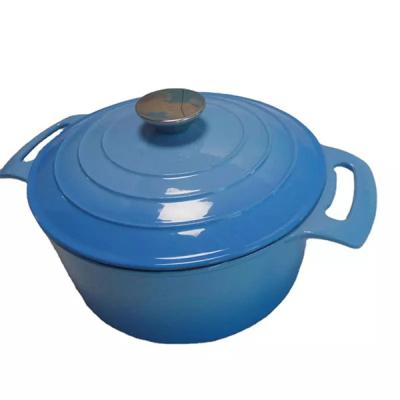 China Viable Hot Sale Kitchen Cookware Cooking Dutch Oven Round Cast Iron Casserole Enamel Pot Cast Iron Casserole for sale