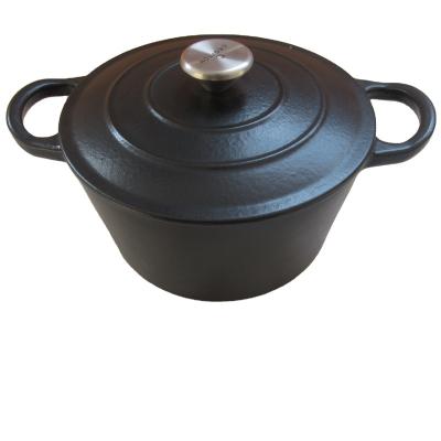 China Sustainable Kitchen Wholesale Cookware Oven Pot Cast Iron Enamel Dutch Pots Casserole Dish With Lid for sale