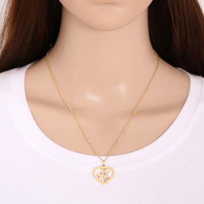 China Vintage Fashion Couples Concentric Kiss Necklace for sale